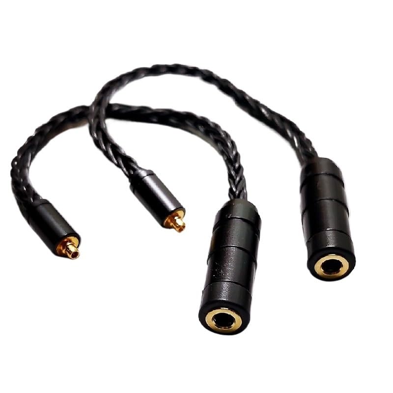 MMCX CIEM 2Pin 0.78mm Male to 2.5mm 3.5mm Female Mini Earphone Headphone Cable Adapter for IEM Cable Earphone Accessories T(0.78Maleto3.5Female)