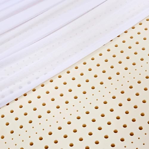 This Natural Latex Mattress, Natural Latex Mattress Topper, Soft Mattress Topper Portable Relieves Pressure, Organic Latex Mattress Cover,2.5cm,100x190cm - Image 2