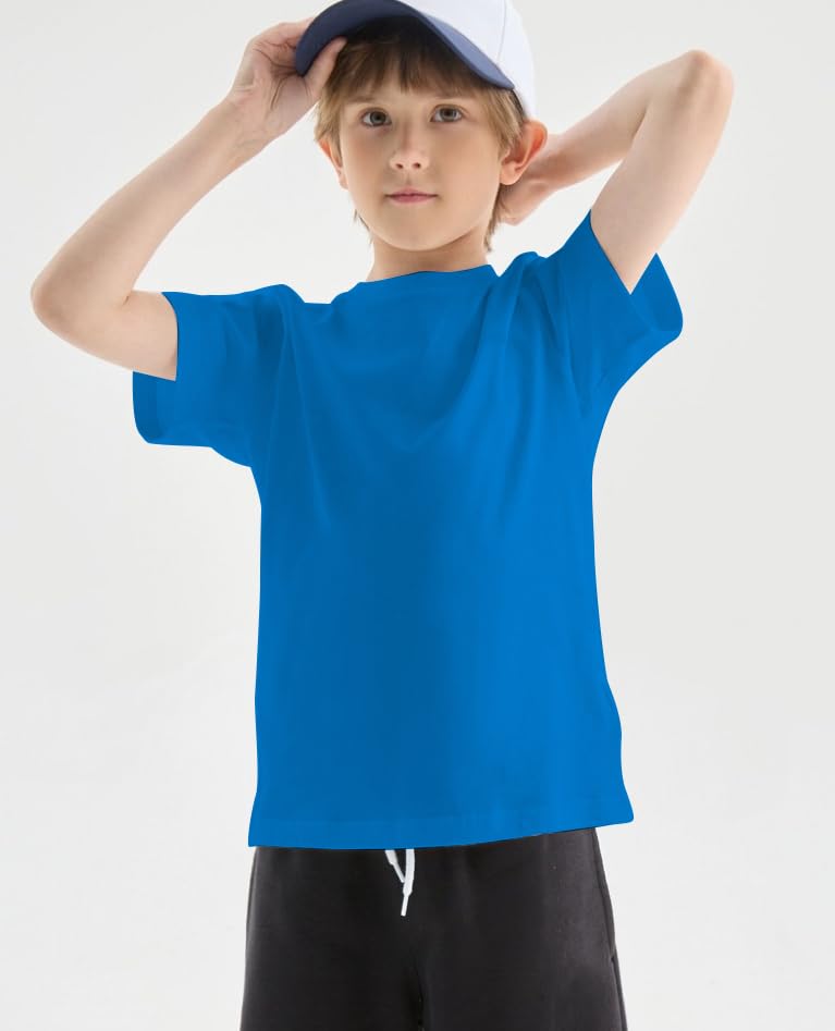 Image of 2-Pack Kids Cotton T-Shirts Short Sleeve Basic Tops for Toddlers Boys Girls