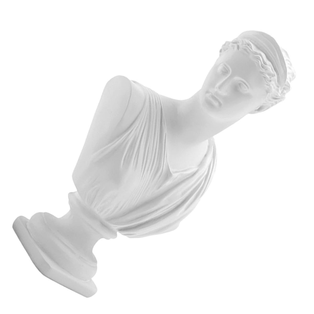 Estatua de Diosa de Resina White, Busto Decorativo para Adornos de Oficina, Sala y Obsequio de Inauguración