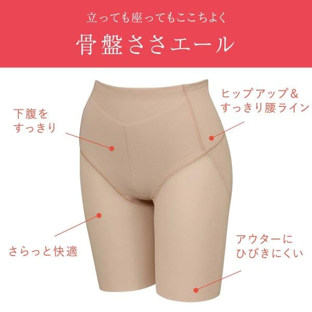 ワコール　グラッピー　股関節、膝関節サポート　黒　Lサイズ　新品　ロングガードル ワコール 【脚の動きをスムーズに】股関節サポート ガードル