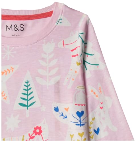 Image of Marks & Spencer Girls Checkered Cotton Collared Neck Regular Fit Shirt