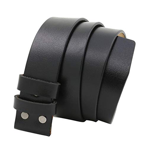 #N/a 2x Cinto de Couro Masculino Vintage Tiras de Reposição Masculinas Sem Fivela de 47 Polegadas de
