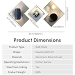 Large Geometric Wall Clock Set