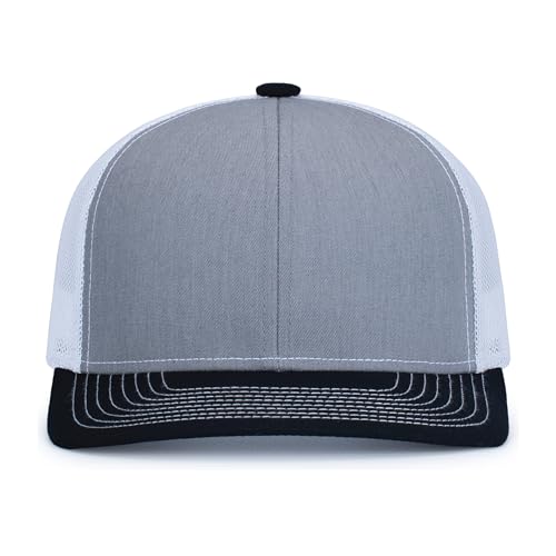 Image of Pacific Headwear Contrast Stitch Trucker Snapback