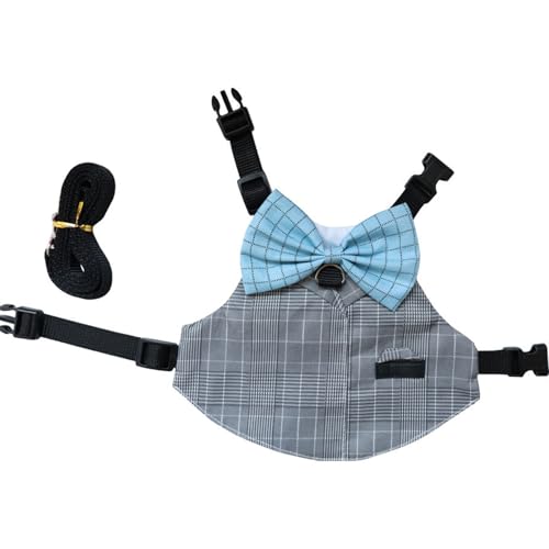 HUANGANG Adjustable Rabbits Suit Harness Elastic Leash for Rabbits Vest Easy Control Rabbits Harness Leash Rabbits Suit