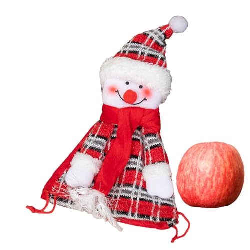 Bolsas de tela lindas de Navidad,Bolsas de regalo de tela de Navidad - Bolsas de regalos Bolsas de tela para muñecas de Papá Noel,Bolsas de regalo con cordón, decoración navideña reutilizable para vac
