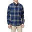 Blue Charcoal Heather Plaid
