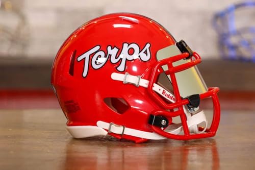 Maryland, Terrapins Collectible Speed Mini Helmet - GG Special Edition - with Free USA Flag Decal - Green Gridiron