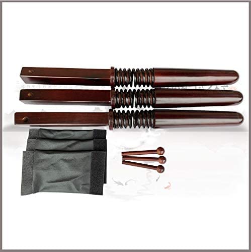 Byjccar Wing Chun Dummy Spring Arms Portable Wooden Wing Chun Dummy Attachment Wing Chun Dummy Trainer Martial Art Kong Fu Training Parts, High Hardness/Durability(2 Pcs) #TOP1