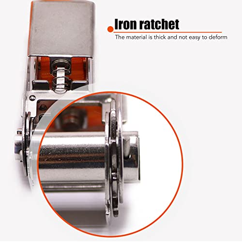 Cargo Tie Down Strap,5 Meter Red 1763Lb Pull Strength Secure Ratchet Bundle Tension Pressing Fastening Belt For Ship Transport Fixing #TOP3