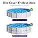 21 FT Round Pool Cover, [ 2025 Upgraded ] Above Ground Pool Cover, Heavy Duty Winter Pool Cover, Cold and UV Resistant, Cable and Pulley System