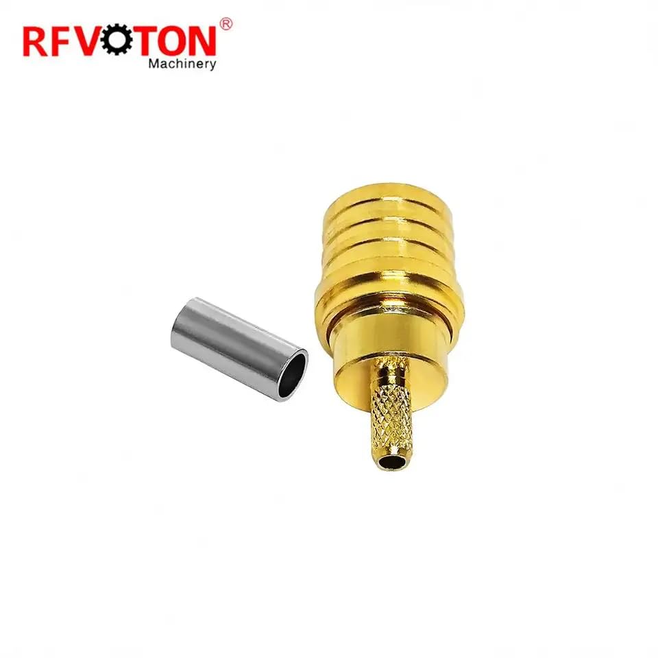 Wiring Connecting Terminals - 5Pieces QMA Male Plug Straight Connector for RG174 Cable - (Connector Type: Line Connector, Pins: 1P)