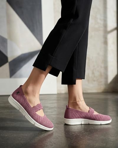 Image of Carlton London Women Mesh Flyknit Slip-On Lightweight Shoes