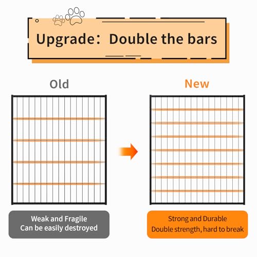 LURIVA Caixa grande para cães, versão melhorada reforçada, 135 polegadas, caixas para cães grandes,