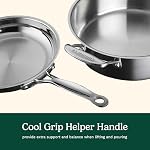 Cuisinart Chef's Classic 10-Piece Stainless Steel Pots and Pans Set, Cool Grip™ Handles, Silver (77-10PC)
