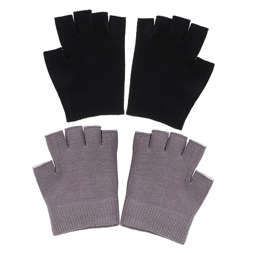 ASAKKURA 2組 保湿ジェルグローブ レディース用 半指プ 手荒れ乾燥対策 保湿効果持続 ナイトケア 家事対応 美容手袋