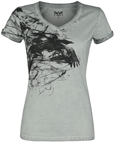 Black Premium by EMP Damen graues T-Shirt mit Print M Cover