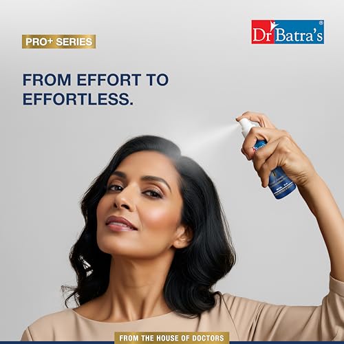 Image of Dr Batra's Pro+ Hair Growth Serum 30ml - Clinically Proven Hair Fall Control & Regrowth Formula with Baicapil, Cressatine & Isochrysis Galbana | Redensyl Scalp Serum | Thicker, Stronger, Fuller Hair Non-Greasy | For Men & Women