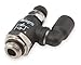 Legris 7040 06 13 Nylon Air Flow Control Valve, 90 Degree Elbow Swivel, Meter-Out, Knob, 6 mm Tube OD x 1/4 BSPP Male