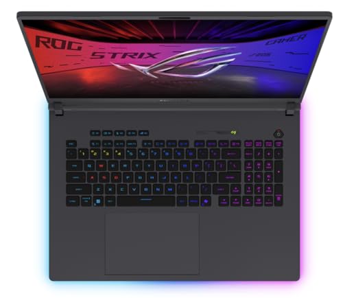 Image of ASUS ROG Strix AI Gaming Laptop 18 inch 240Hz IPS WQXGA Display (Intel Ultra 9-275HX, GeForce RTX 5070 8GB, 32GB DDR5, 1TB SSD, RGB KB, Thunderbolt 4, WiFi 7, Webcam, Win 11 Home) w /USB-C Dock