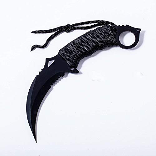 Kchex 10" Tactical Combat Karambit Knife Survival Hunting Bowie Fixed Blade #TOP1