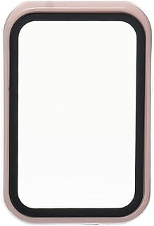 جراب ساعة ذكية بلاستيك بمعدل حماية 360 درجة وحواف سوداء لساعة هواوي فيت - لون بينك