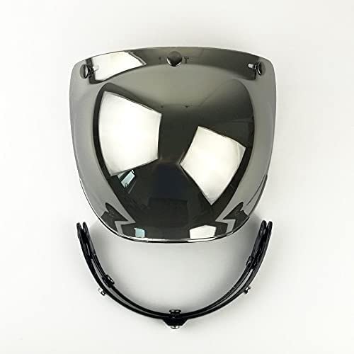 Parabrisas de motocicleta Compatible with casco V-intage compatible con visera de casco MOTO compatible con casco abierto BEON/TORC de 3 broches,Confiable