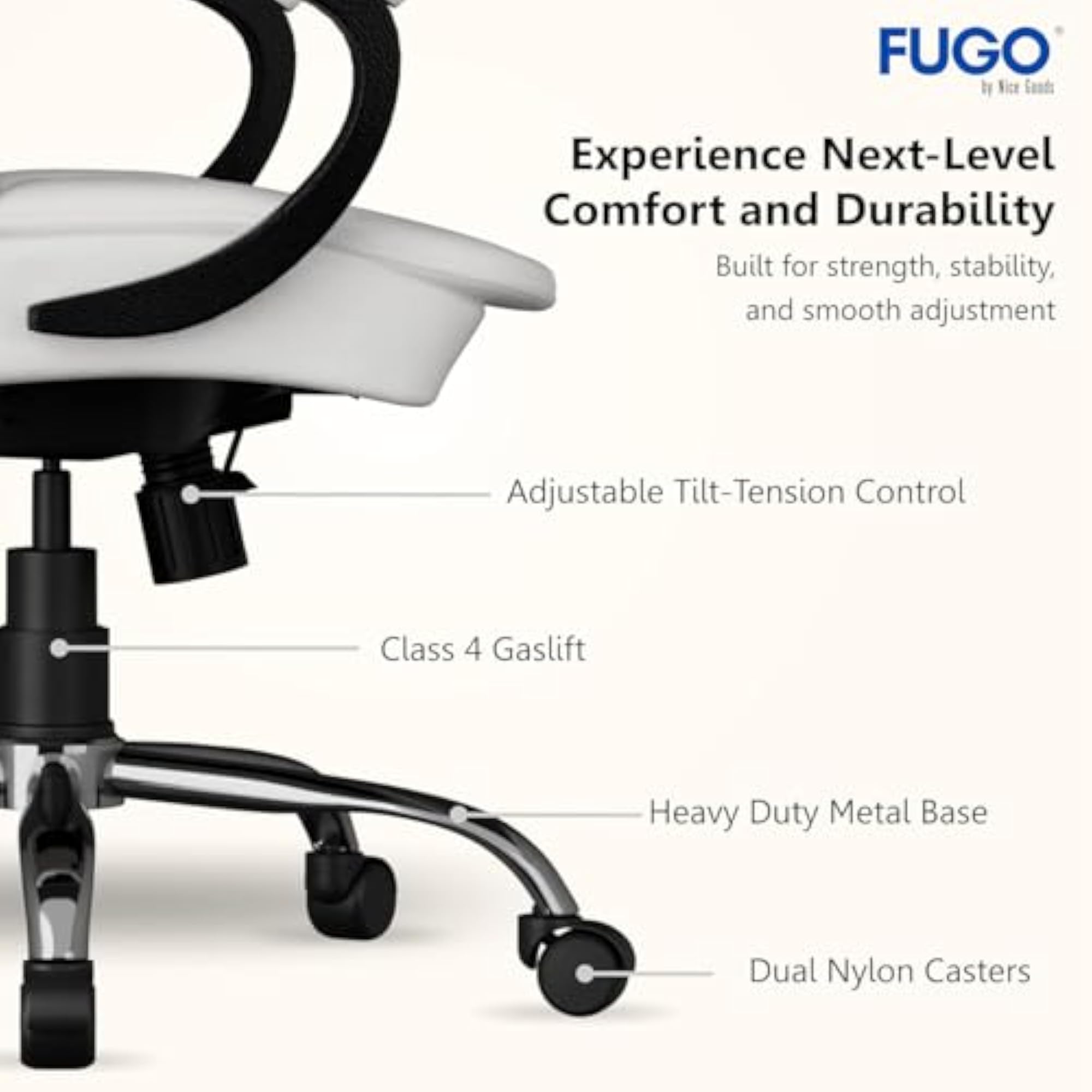 Medium Back Ergonomic Office Chair with Adjustable Height