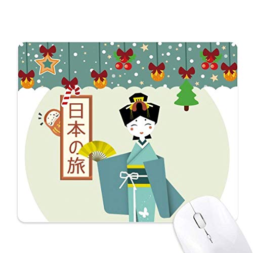 Alfombrilla de ratón tradicional japonesa con diseño retro de chica antigua japonesa