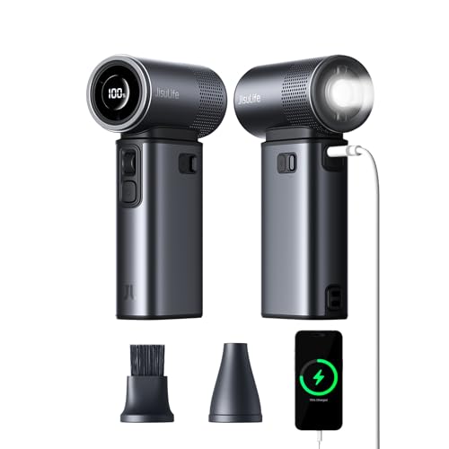 JISULIFE Ventilador portátil de mano 5 en 1, 100 velocidades, 9000 mAh máximo 25 horas, mini...