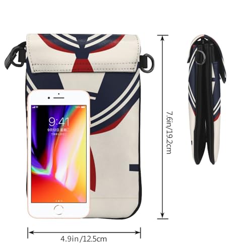 Women Small Crossbody Bag Phone Wallet Sailor Suit Cellphone Credit Card Purse With Adjustable Shoulder Strap 5