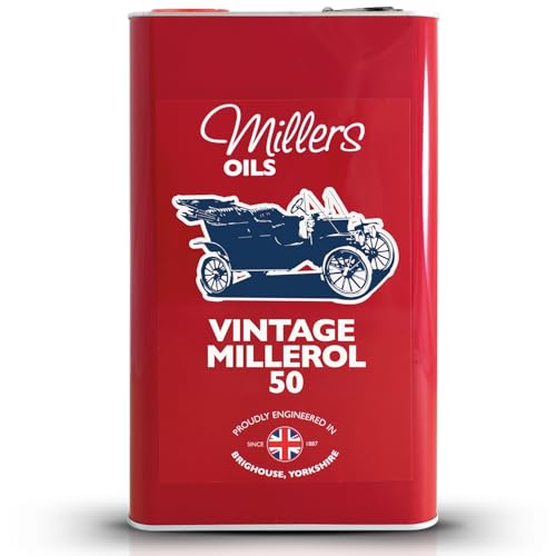 Aceite para motor Vintage Millerol 50 SAE 50 de 5 litros miniatura 1