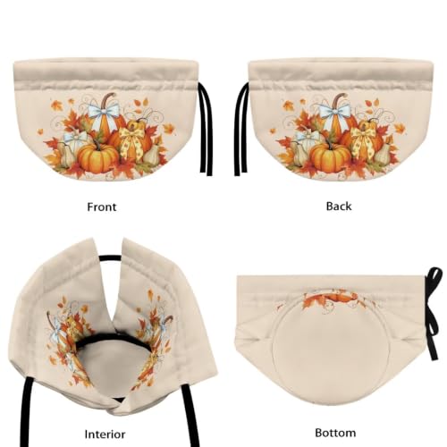 Image of Fall Tea Cozy Insulated Kitchen Kettle Cover Pumpkin Bow Tea Pot Dust Covers for Keeping Warm Home Kitchen Decor for Party Gift for Thanksgiving