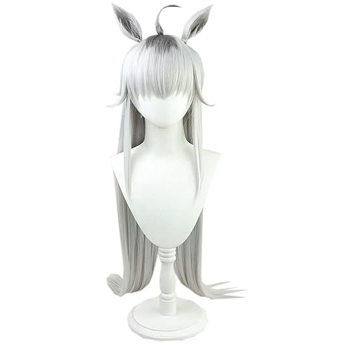 osseoca Oguri Cap Cosplay Wig Silver band with ears