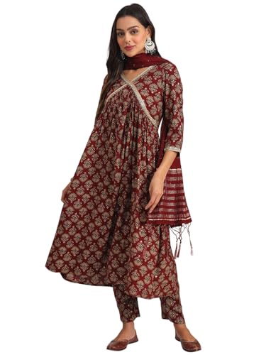 Image of Womanista Silk Blend Womens Kurta Set