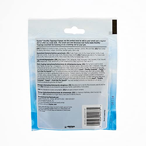 Kaytee 100037274 Fiesta Healthy Toppings Papaya Treat For Small Animals thumb #1