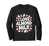 Photo Gallery i love almond milk alternativa vegana ai latticini maglia a manica Photo Gallery i love almond milk alternativa vegana ai latticini maglia a manica