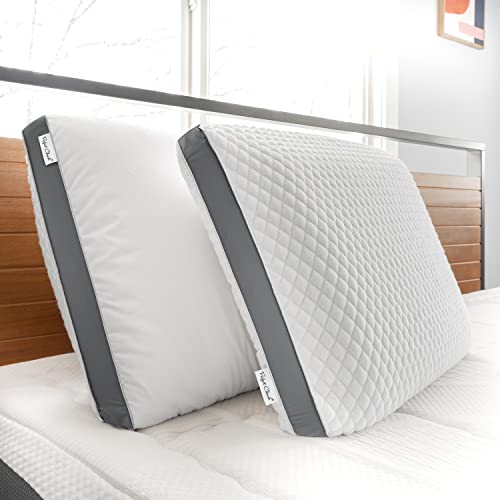 Perfect Cloud The Perfect Pillow Dual Temperature Memory Foam Pillow With Adjustable/Removable Layers For Back, Stomach, & Side Sleepers - Luxury Custom Loft Bed Pillow For Sleeping - Standard #TOP6