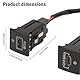 GNXfixt Dual USB Adapter Ladesteckdose Schnellladegerät für Golf/GTI/R-Line (MK5/MK6) J-t-a MK4 S-c-o EOS, USB Ladegerät Buchse Steckdose
