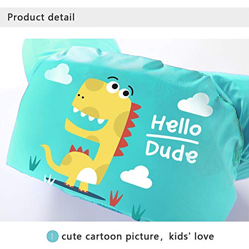 image for Seanrui Kids Pool Floats Swim Vest with Swim Cap and Storage Bag, Suit