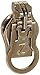 Produktbild Zlide auf Zipper Pull Ersatz Metall 8, alt Messing