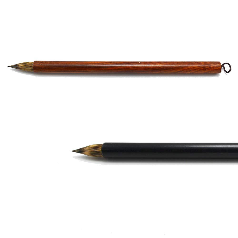 ZHOUXINXINGFine Ebony Black Rabbit Hair Cursive Calligraphy Pen on The"scholar's Painting"Supplies Brush Painting Writing Brush Artist Selection
