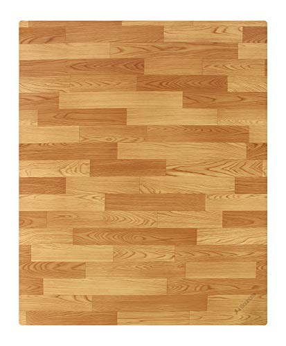 Bauhutte (バウヒュッテ) デスクごとチェアマット BCM-160F フローリング調 [特大サイズ160×130cm 厚さ1.5mm] BCM-160F