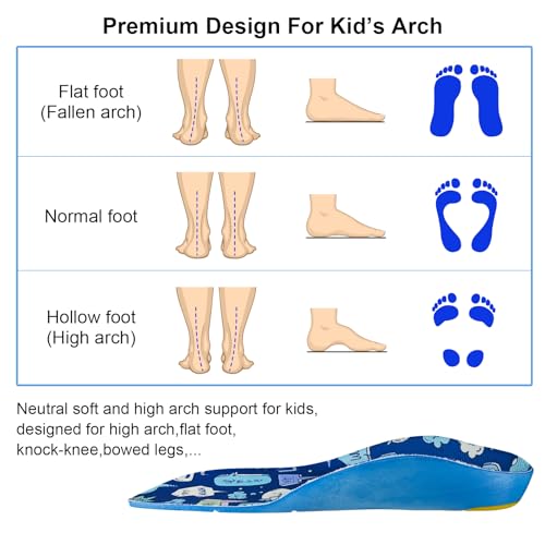Plantillas ortopédicas para niños con soporte de arco miniatura 4