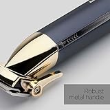 BaByliss Super-X Metal Series, Cordless Hair Clipper - Japanese Steel Blades, 10 Comb Attachments, 2 Tapered Guides, Lithium Battery, Digital Display, Metal Body, Blue/Gold, E992U - Image 5