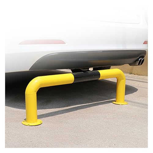 Borne de stationnement ronde en tube d'acier et barre de sécurité en U 1200 mm pour parking