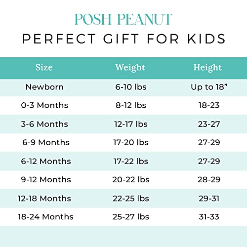 Posh Peanut Baby Girl Pajamas, Soft Päpook Bamboo One Piece Rompers, Newborn, Infant, & Toddler Footed Sleepers Pjs With 2-Way Zipper, Breathable Lightweight Sleep Clothes & Outfits For Kids #TOP5