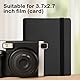 Huybaa Pocket-Fotoalbum für Fujifilm Instax mini, für 3 Zoll (2,7 x 3,7) Fotos, passend für Instax mini 7+/7S/8/9/11/12/25/40/70/90 Polaroid Go Sofortbildkameras, 160 Fotos (Schwarz)