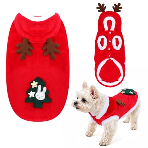 Image of Pet Cat and Dog Christmas Costume - Role-Playing Clothes for Small, Medium, Large Dogs and Cats